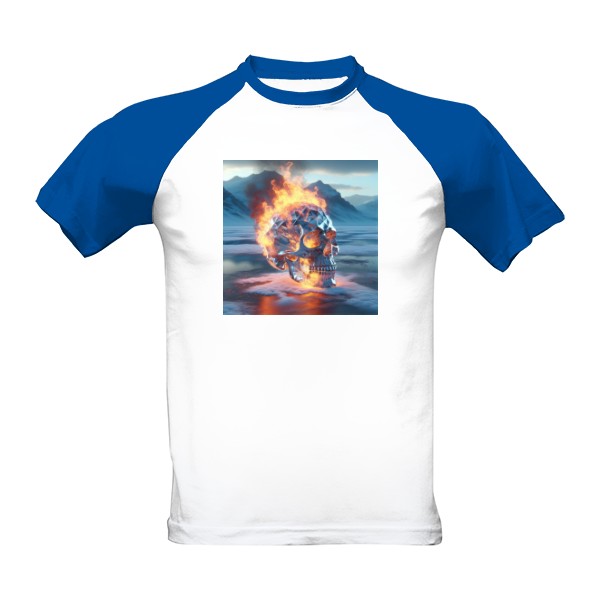 Tričko s potiskem Fire skull 