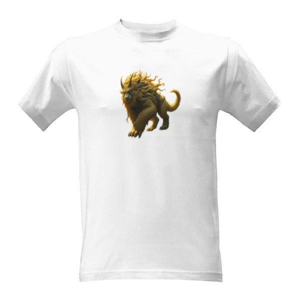 Tričko s potiskem Golden Monster 