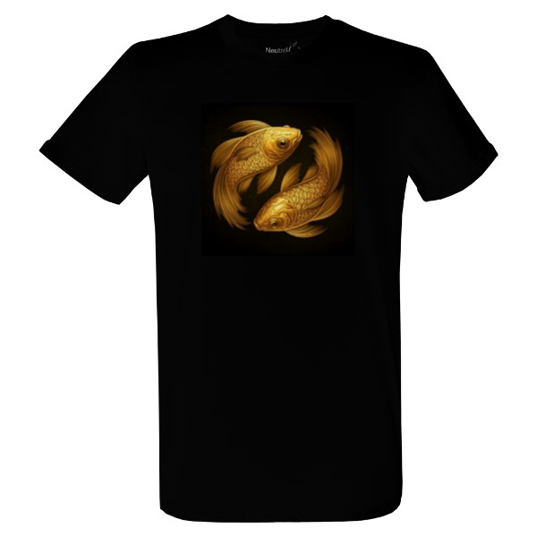 Tričko s potiskem Golden Pisces 