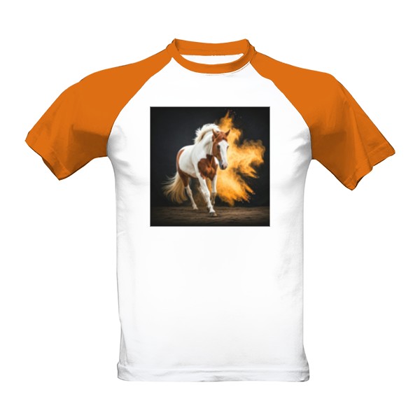 Tričko s potiskem Kůň a prachový efekt 
