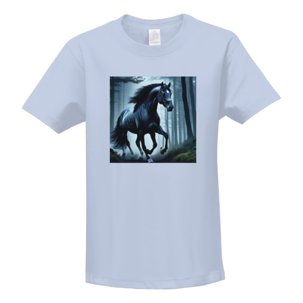 Tričko s potiskem Kůň v noci 