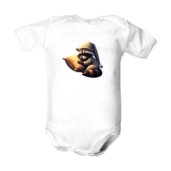 Dětské body  s potiskem Mýval usíná 